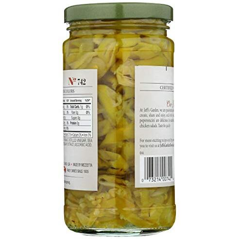 Jeffs Naturals Sliced Golden Greek Peperoncini, 12 Fz