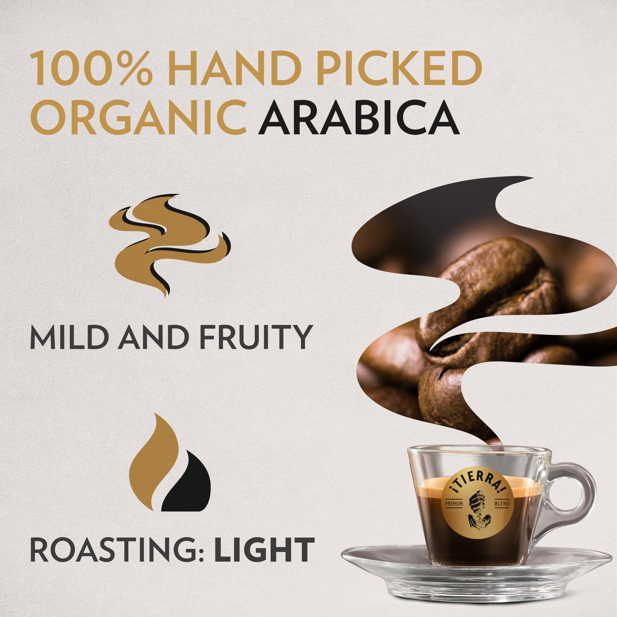 Lavazza Tierra Organic Planet Ground Coffee, Light Roast, 10.5 Oz