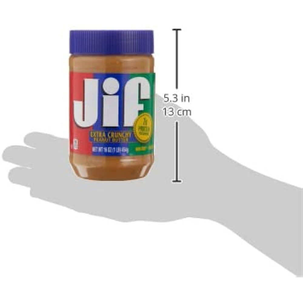 Jif Extra Crunchy Peanut Butter, 16 Ounces