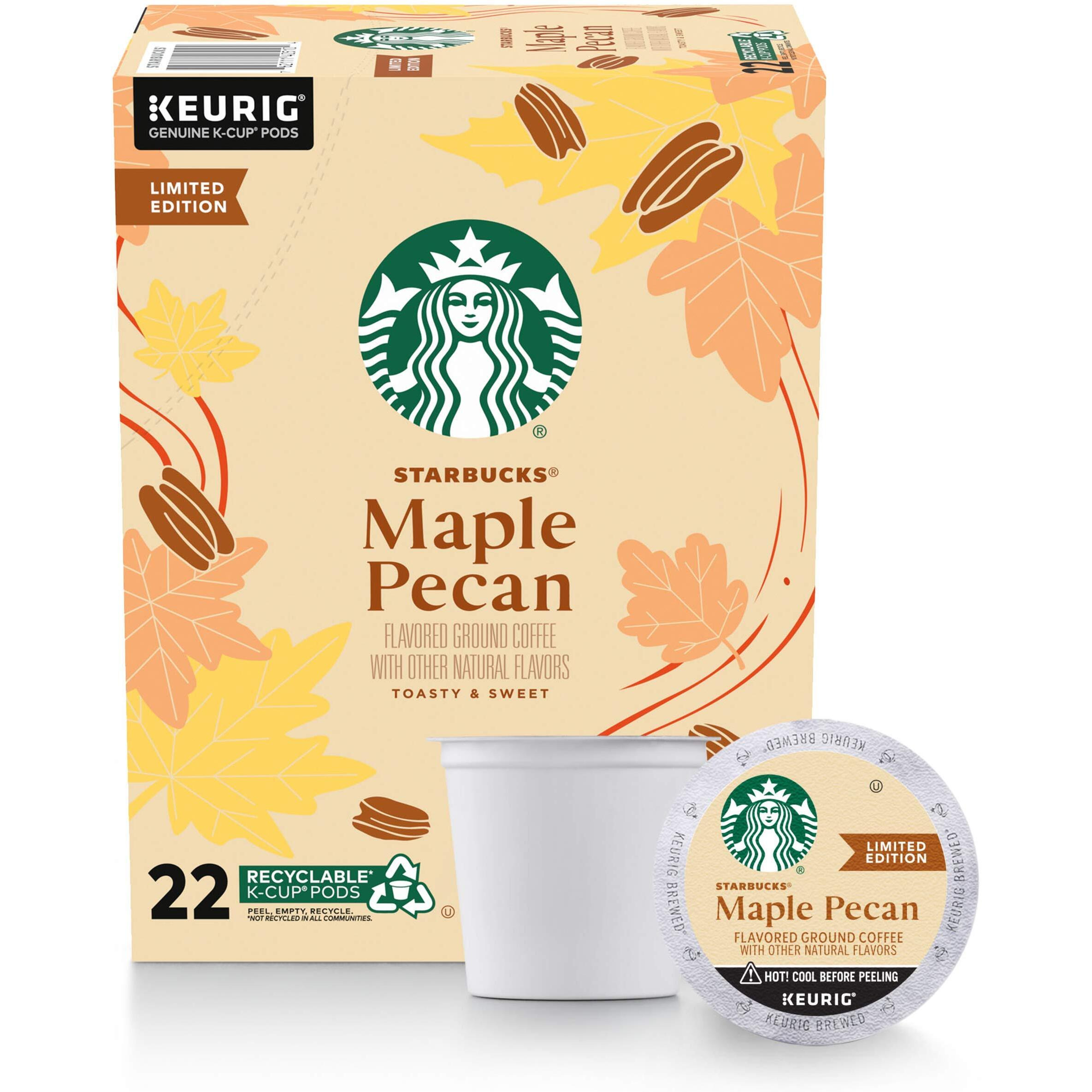 Starbucks Coffee K-Cup Pods, Maple Pecan, 22 Ct