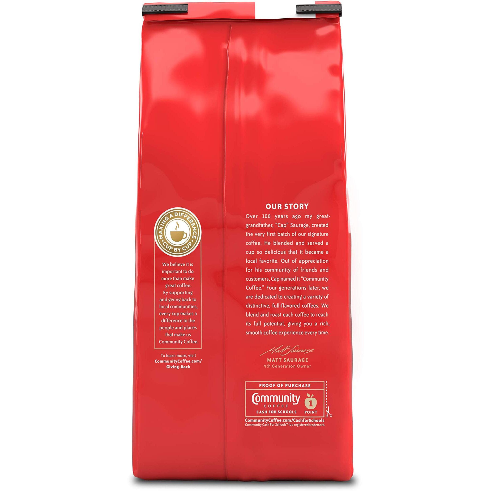Community Coffee Caf   Special Blend 72 Ounces, Medium Dark Roast Ground Coffee, 12 Ounce Bag (Pack Of 6)