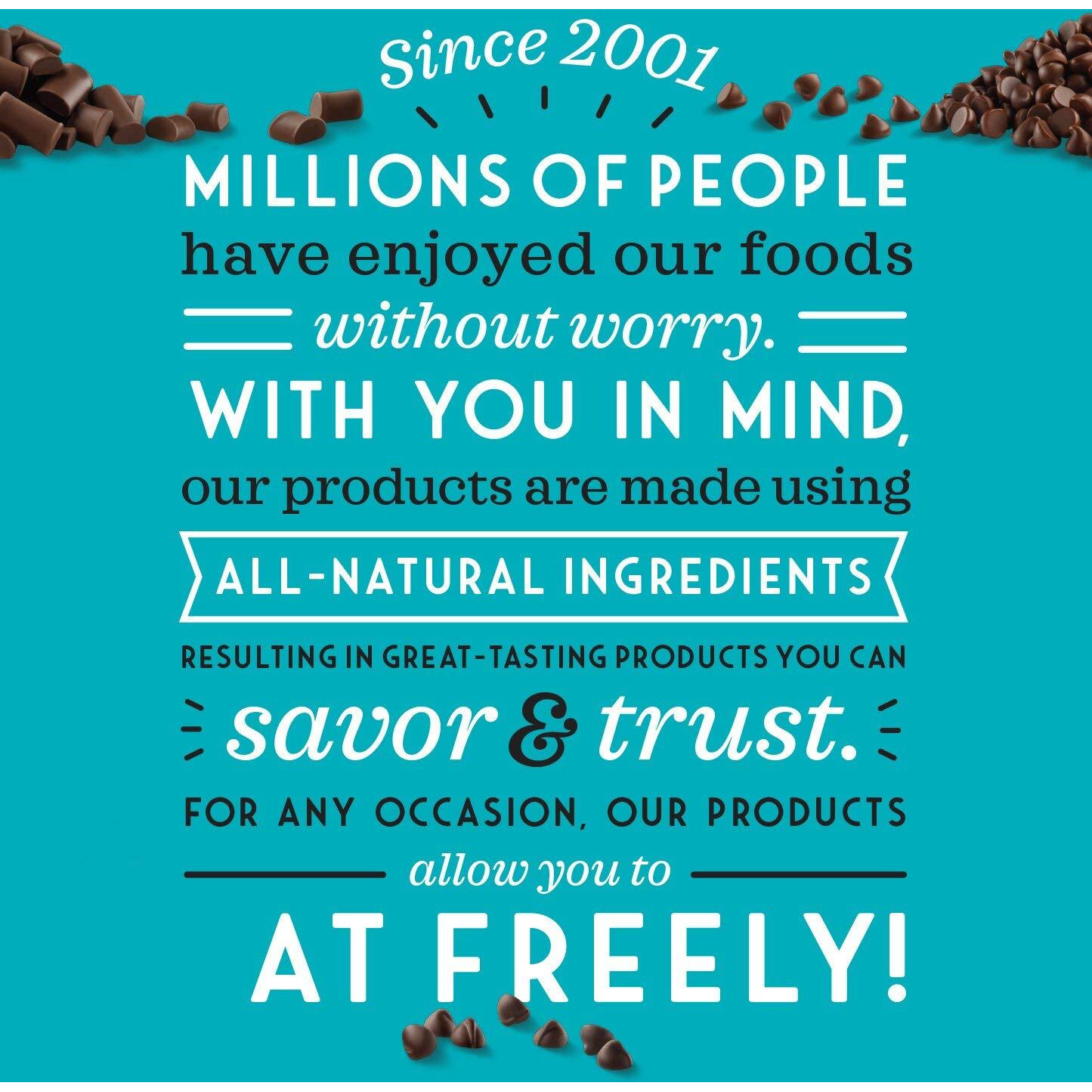 Enjoy Life Dark Chocolate Morsels, Baking Chocolate Chips Bundle, Vegan, Dairy Free, Gluten Free, Nut Free, Kosher, Soy Free, Allergy Friendly, 6 Bags (9 Oz), Bulk Chocolate