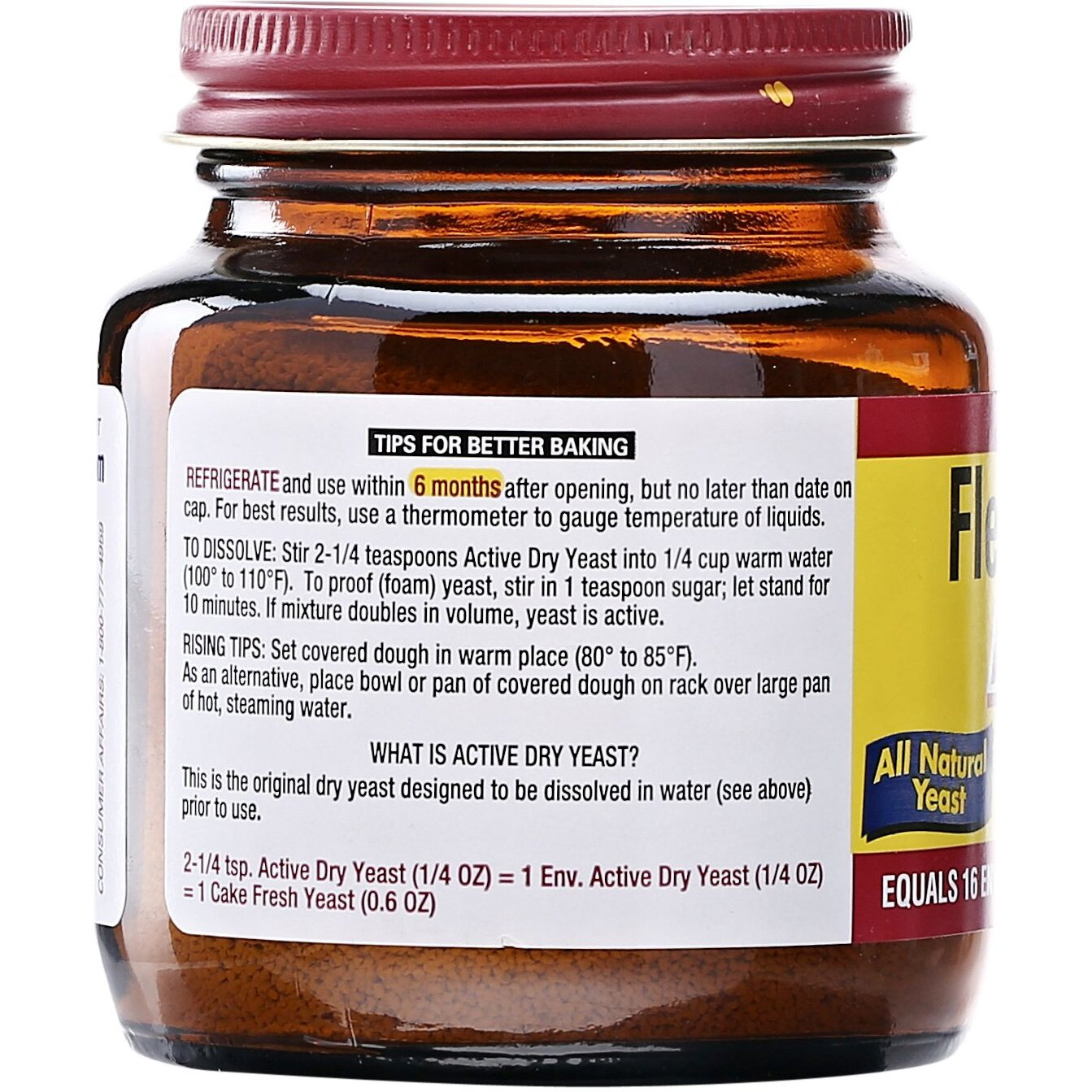 Fleischmann's, Active Dry Yeast, 4 Oz