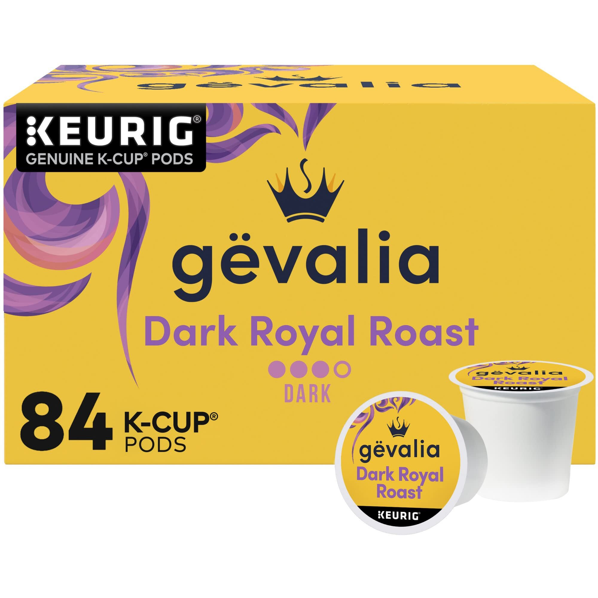 Gevalia Dark Royal Roast Dark Roast K-Cup Coffee Pods (84 Ct Box)