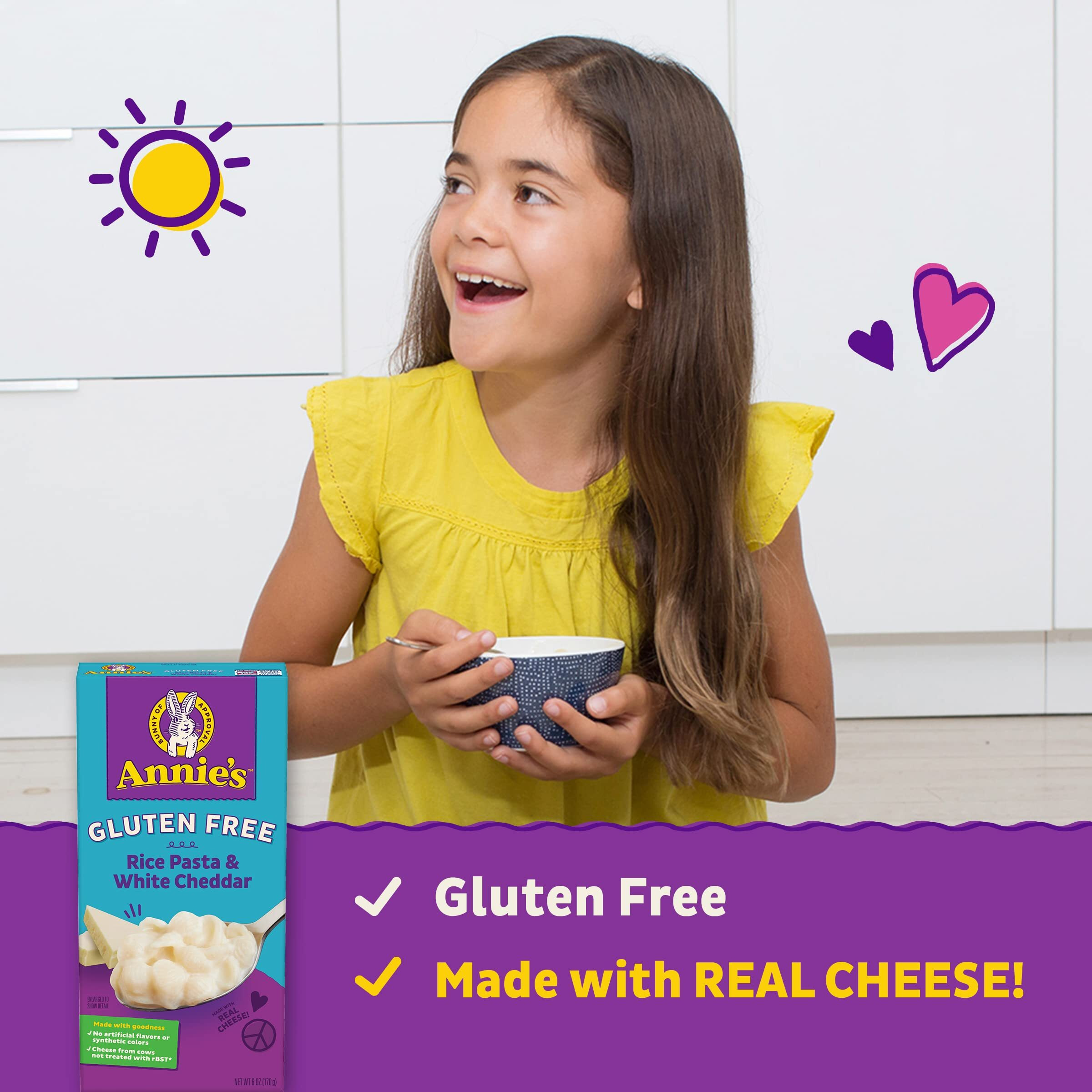 Annie's Organic Macaroni And Cheese Shells, White Cheddar, 6 Oz. (Pack Of 12)