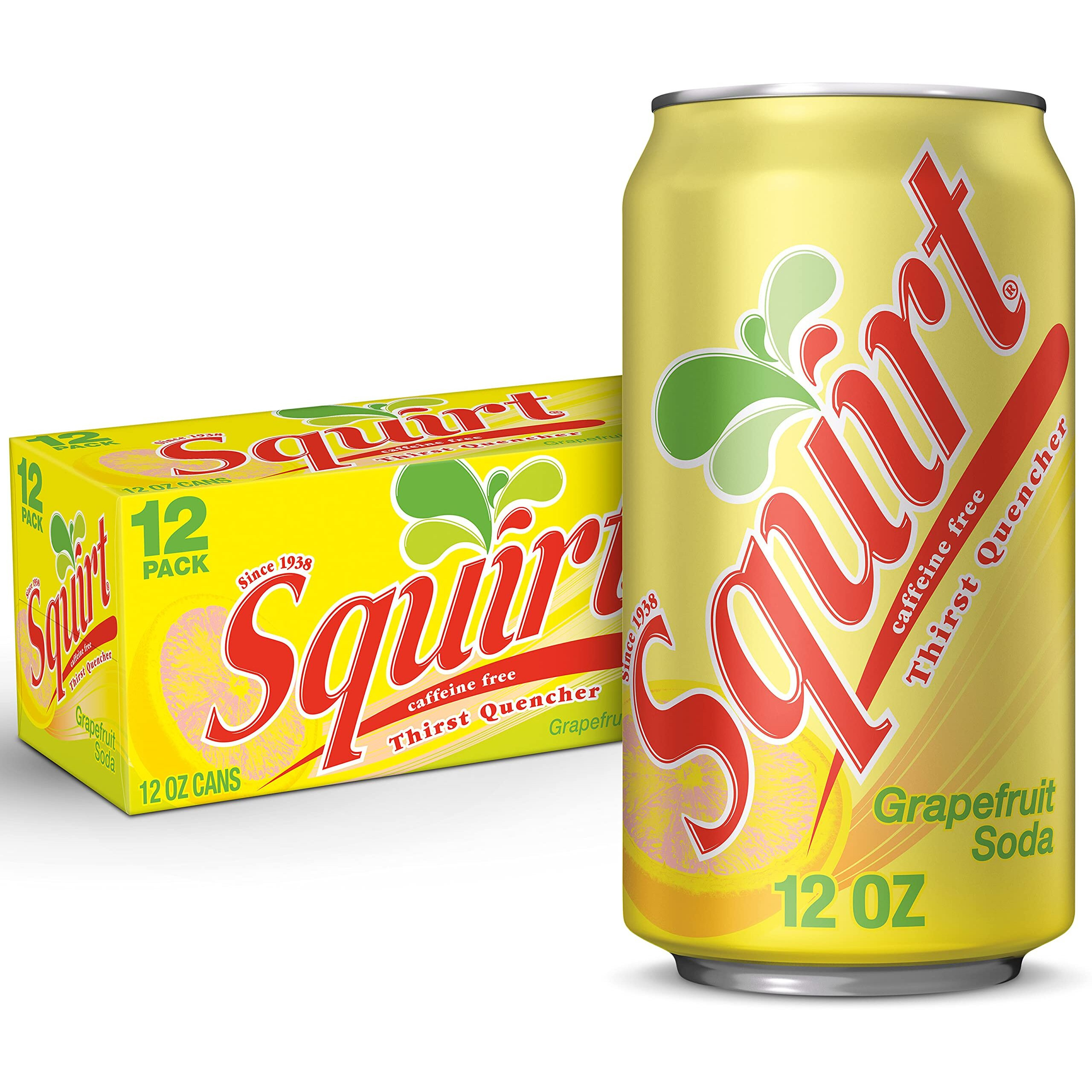 Squirt Citrus Soda, 12 Fl Oz Cans (Pack Of 12)
