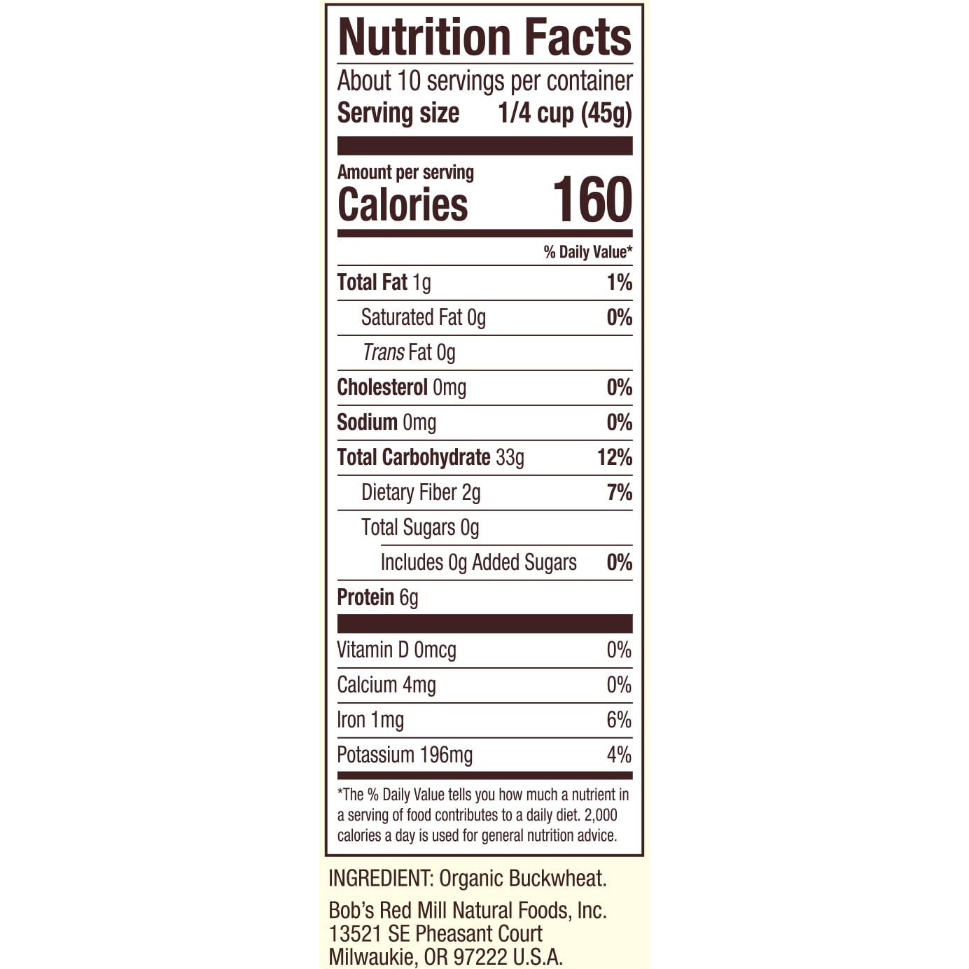Bobs Red Mill Organic Raw/Untoasted Buckwheat Groats, 16 Ounce Bag (Pack Of 1), Gluten Free, Non-Gmo, Kosher