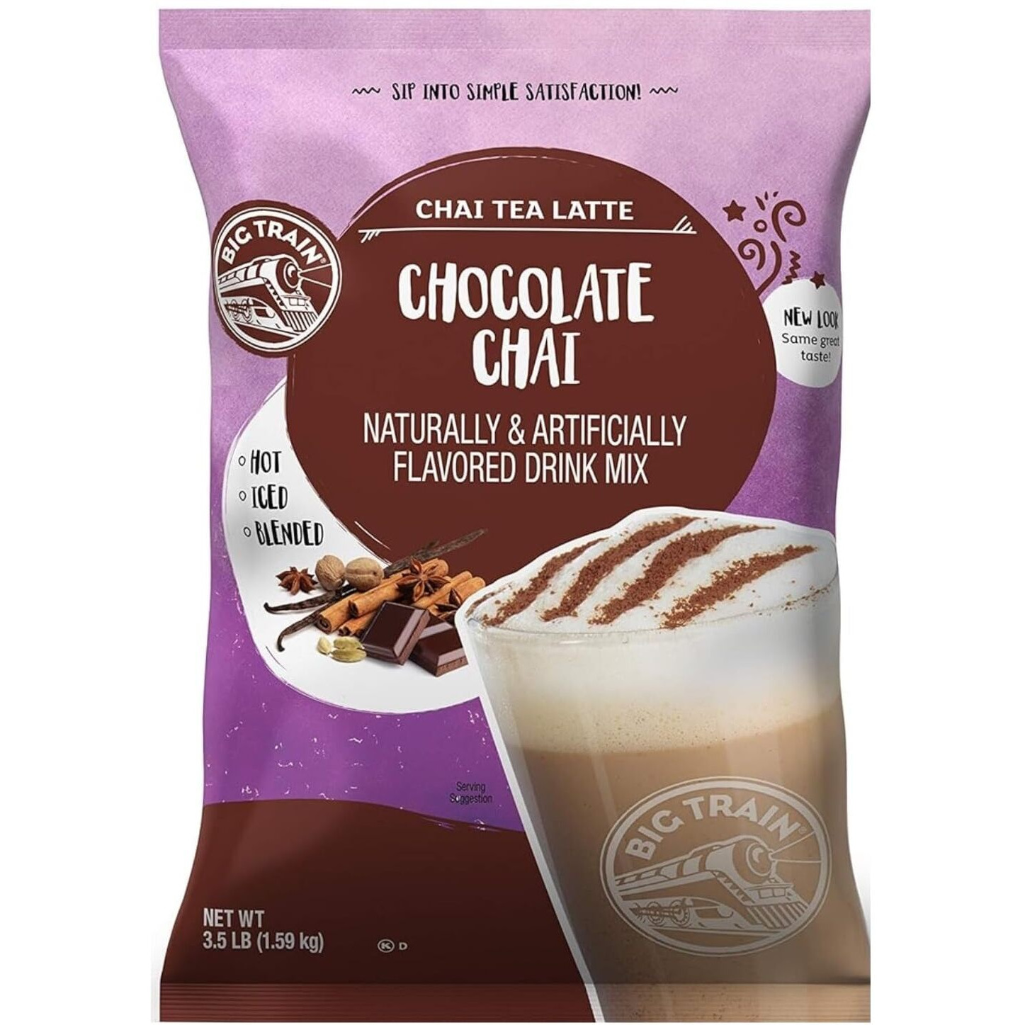 Big Train Chocolate Chai Tea Latte Beverage Mix, 3.5 Pound (Pack Of 1)
