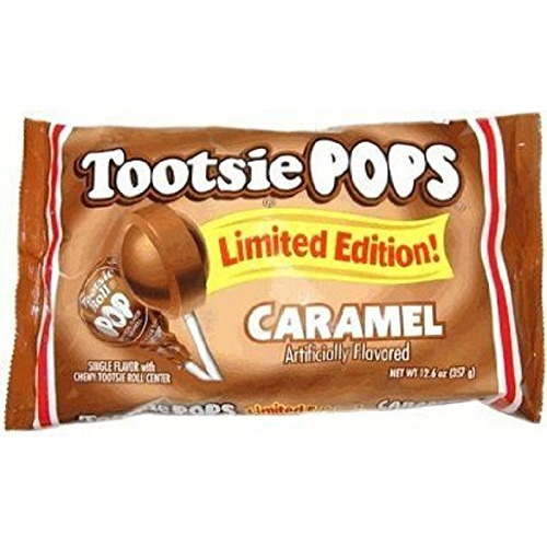 Caramel And Chocolate Tootsie Pops Limited Edition 2-Pack Flavor Bundle, 1 Pounds