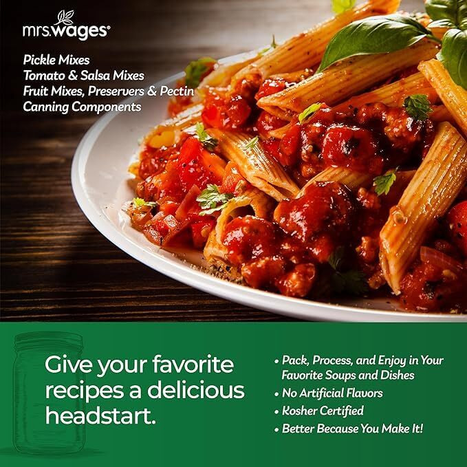 Mrs. Wages Ketchup Mix Easy-To-Use Enhance Your Tomatoes Makes Ketchup In Bulk Easy To Freeze Or Serve Fresh 5 Oz Packet (Value Pack Of 6)