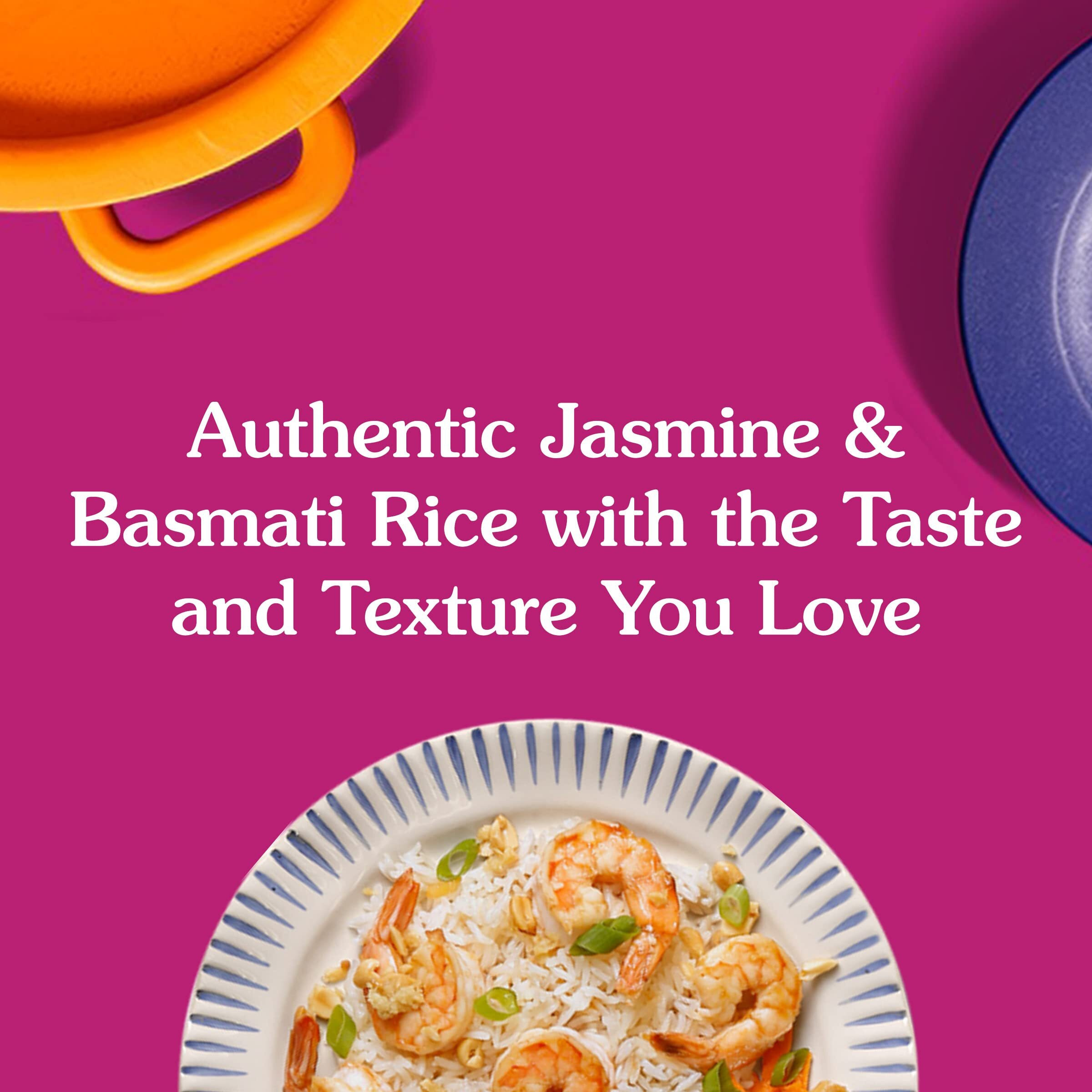 Ben's Original Ready Rice Basmati And Jasmine Rice Variety Pack, Easy Dinner Sides, 8.5 Oz Pouch (Pack Of 6)