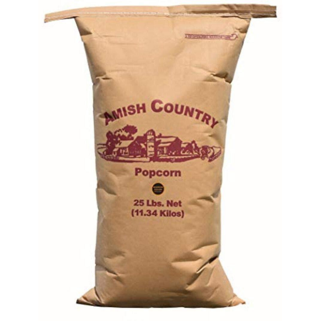 Amish Country Popcorn | 25 Lb Bag | Medium Yellow Popcorn Kernels | Old Fashioned, Non-Gmo And Gluten Free (Medium Yellow - 25 Lb Bag)