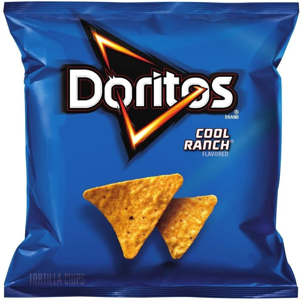 Doritos Flavored Tortilla Chips, Cool Ranch, 1 Ounce (Pack Of 104)