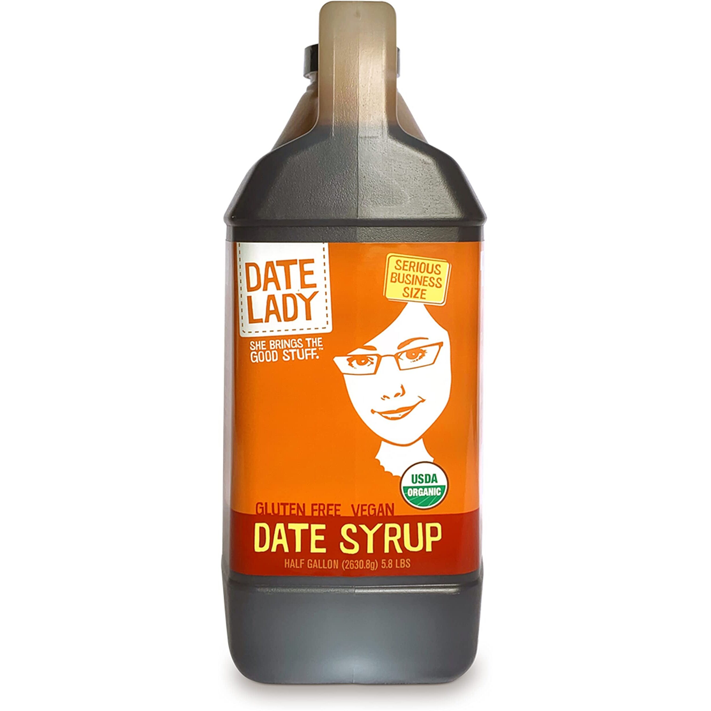 Award Winning Bulk Organic Date Syrup 5.8 Lb - 100% Dates. Vegan, Paleo, Gluten-Free & Kosher - Also Known As Silan, Date Honey & Date Nectar. No Preservatives Or Added Ingredients, Just Date Syrup.