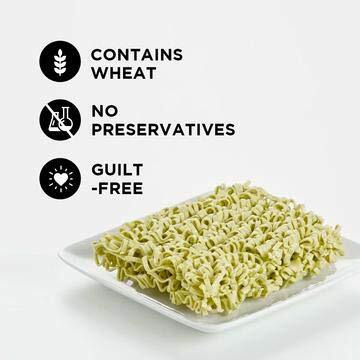 Boiling Point Wok Noodle Package, Healthy Asian Ramen, No Preservatives, Non-Fried Instant Noodles, Stir Fry, Value Bundle Set Includes Spinach Bp Wok Noodles, 2.1 Oz.(Pack Of 5)