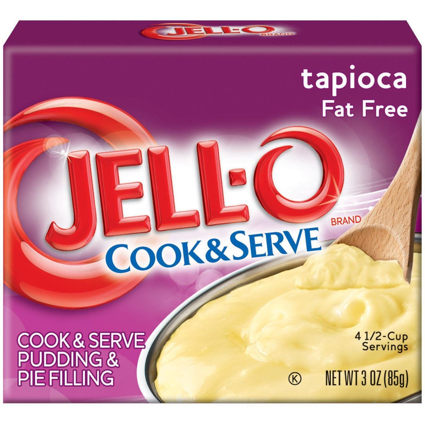 Jell-O Cook & Serve Tapioca Fat Free Pudding & Pie Filling Mix (24 Ct Pack, 3 Oz Boxes)