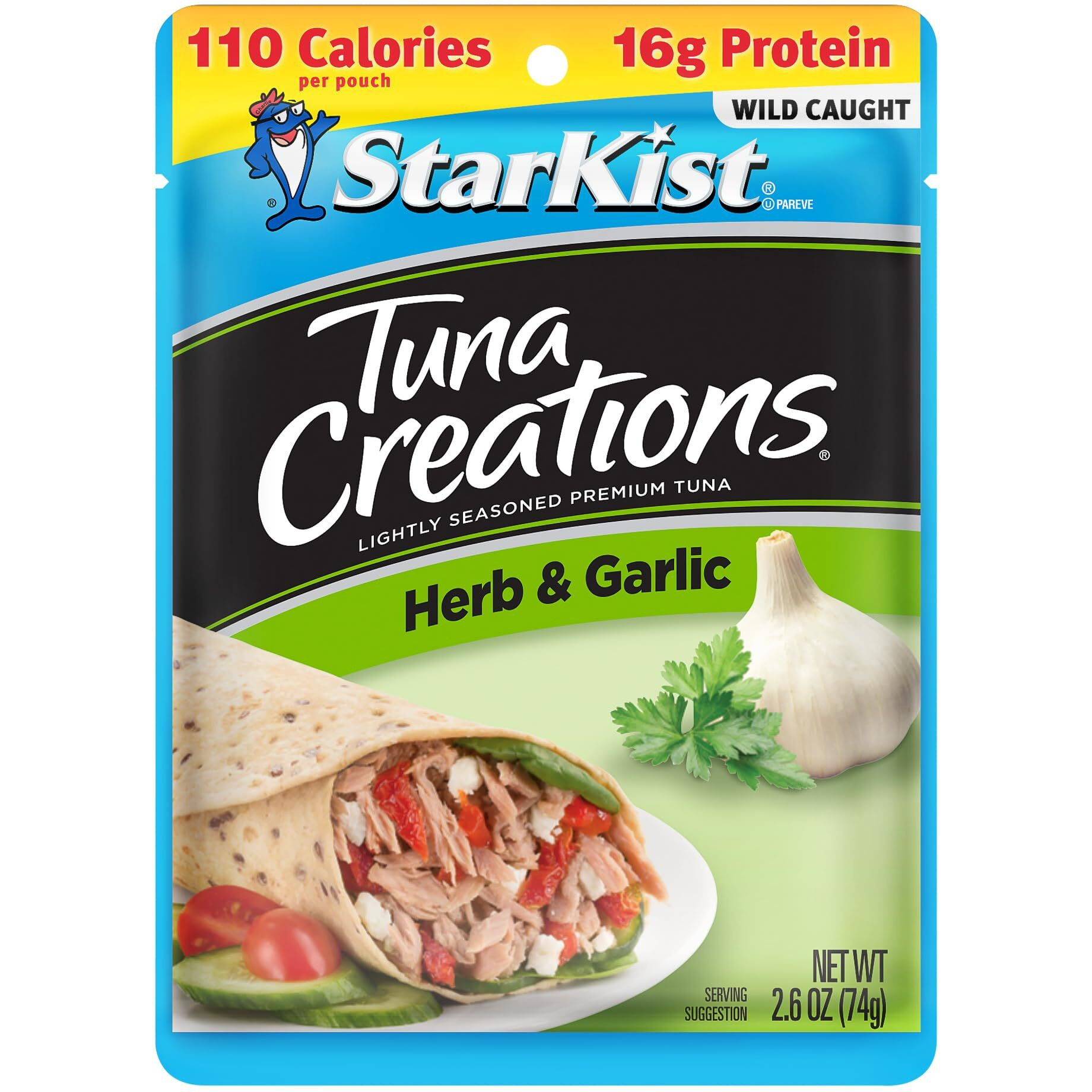 Starkist Tuna Creations Herb & Garlic, 2.6 Oz, Pack Of 12