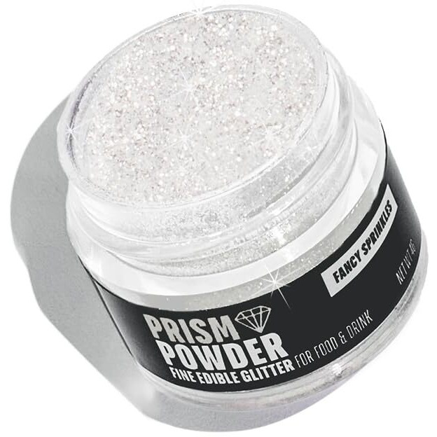 Fancy Sprinkles Premium Edible Glitter, 100% Edible Glitter For Sparkling Food & Drinks No Taste Or Texture (4G, Diamond White)