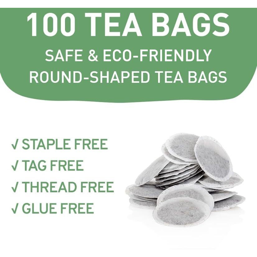 Handpick, Holy Basil Tea Bags (100 Count) Caffeine Free, Non-Gmo Tulsi Leaves- Tulsi Tea | Round Herbal Tea Bags/Tulsi Tea Bags