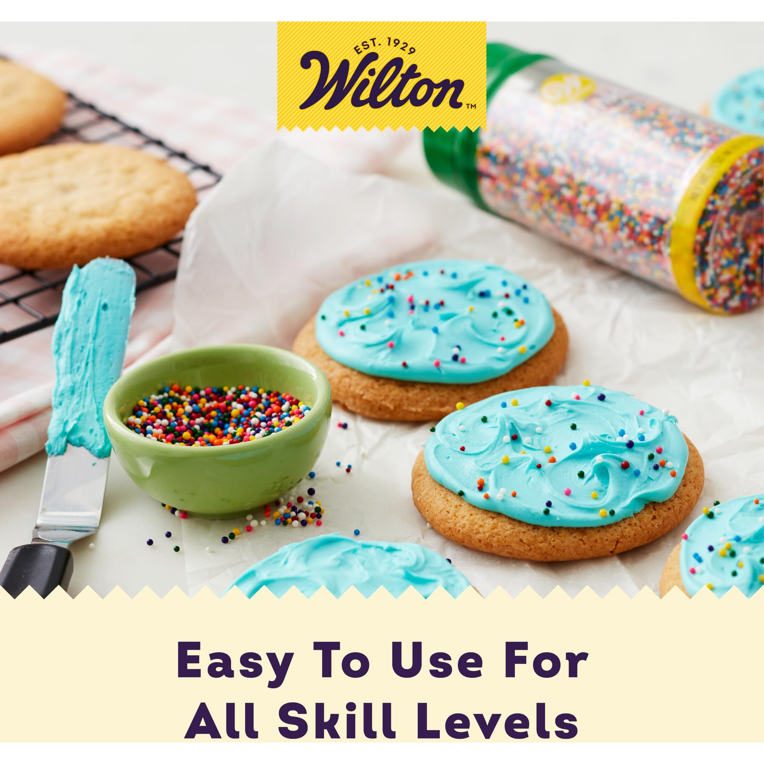 Wilton Rainbow Nonpareils Food Decorative, 7.5-Ounce