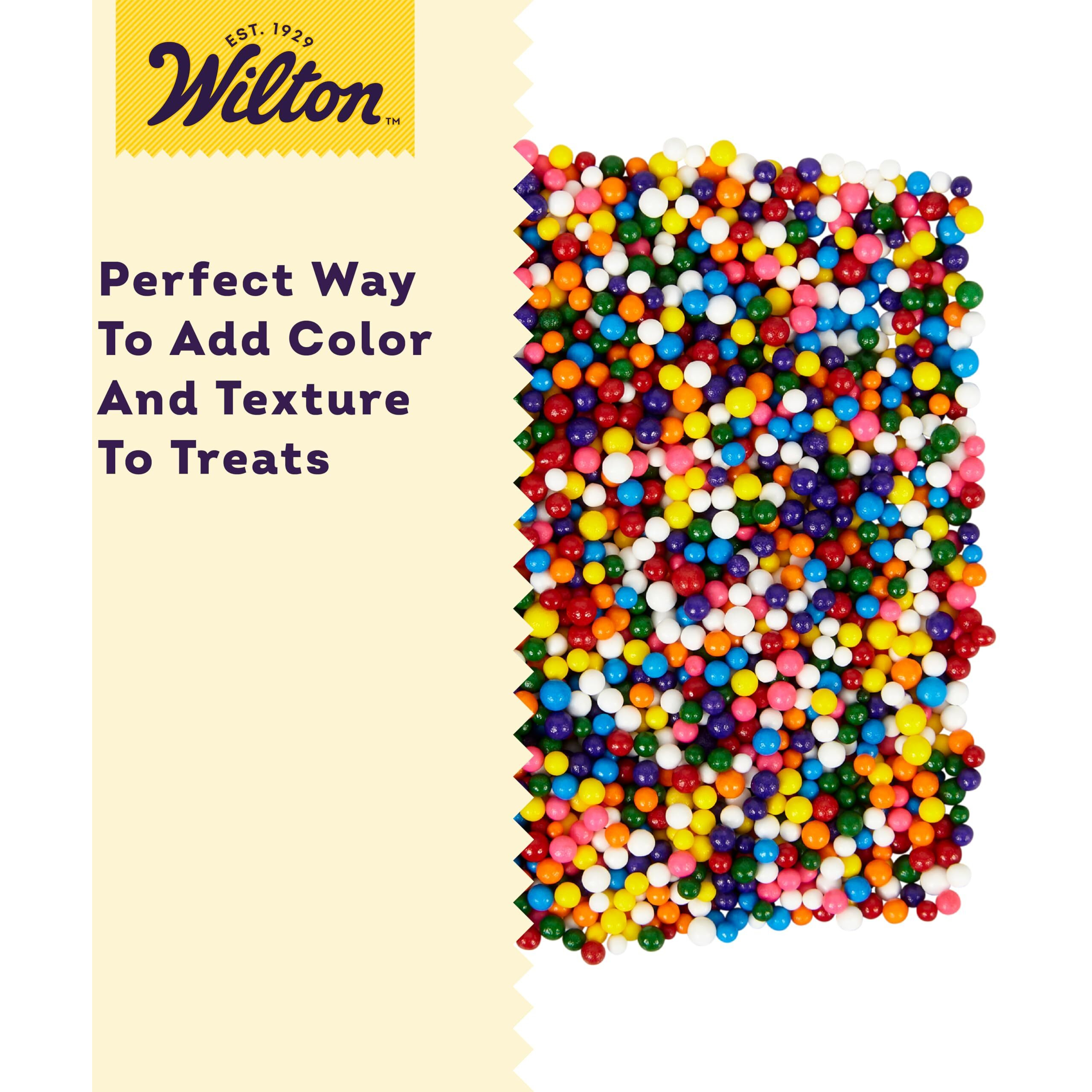 Wilton Rainbow Nonpareils Food Decorative, 7.5-Ounce