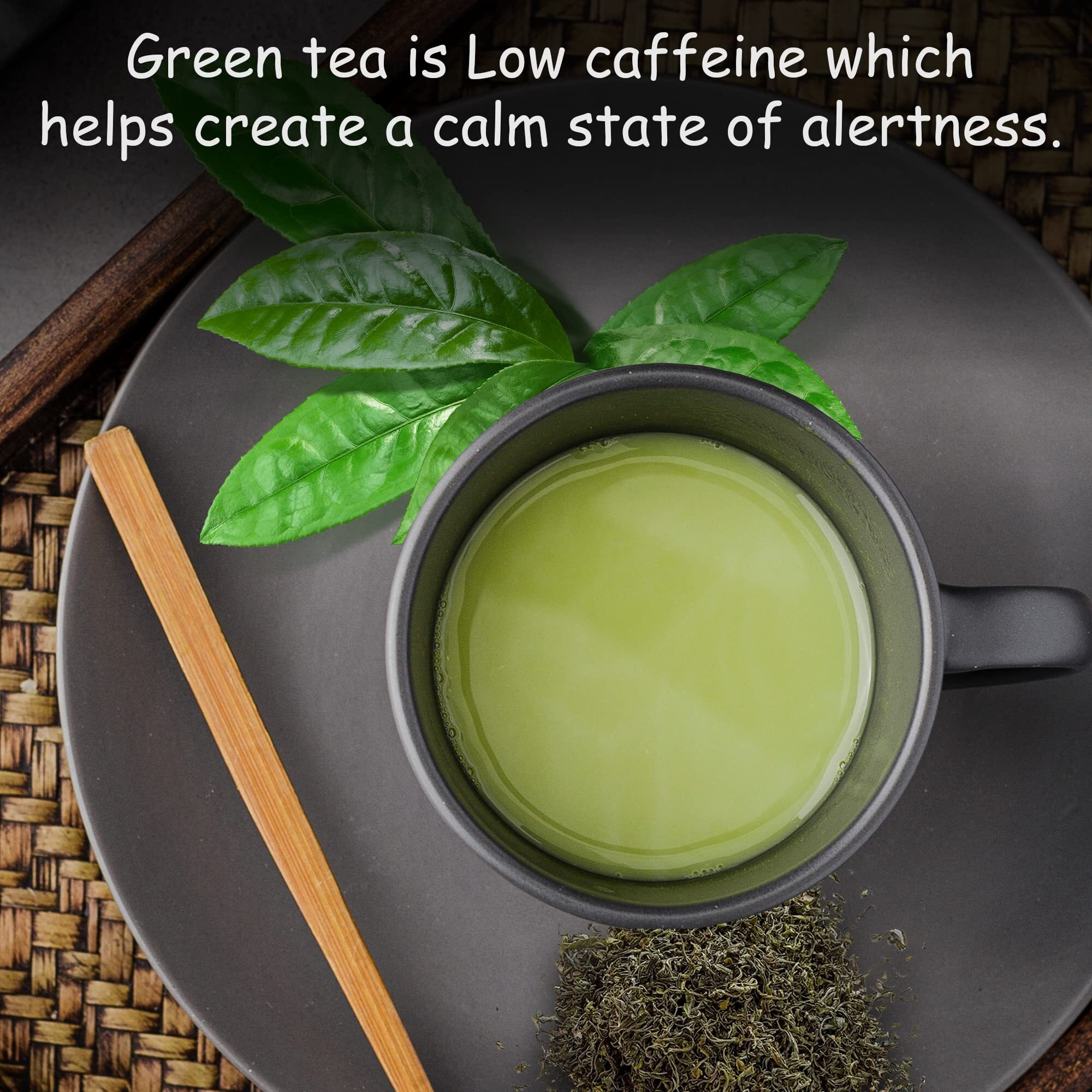 Organic Peach Ceylon Green Tea - 50 Packets - Natural Antioxidant Rich Herbal Leaf Teabags - Usda Certified 100% Non-Gmo - Caffeinated Designer Gift Tin