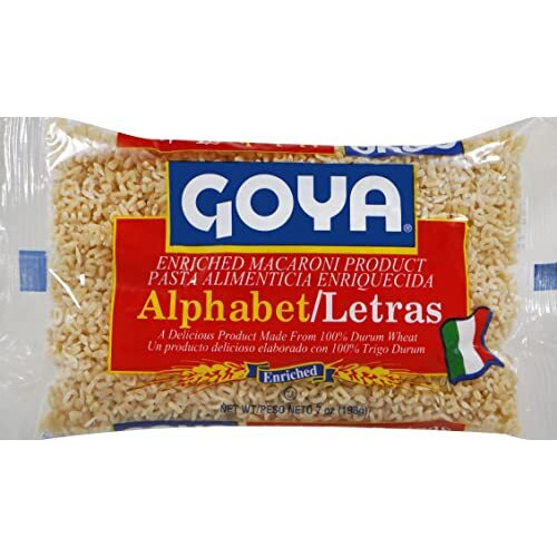 Goya Foods Alphabet (Letras) Pasta, 7 Ounce (Pack Of 20)
