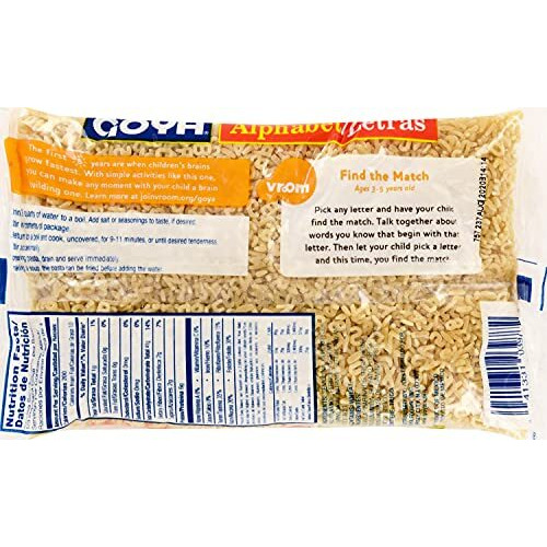 Goya Foods Alphabet (Letras) Pasta, 7 Ounce (Pack Of 20)