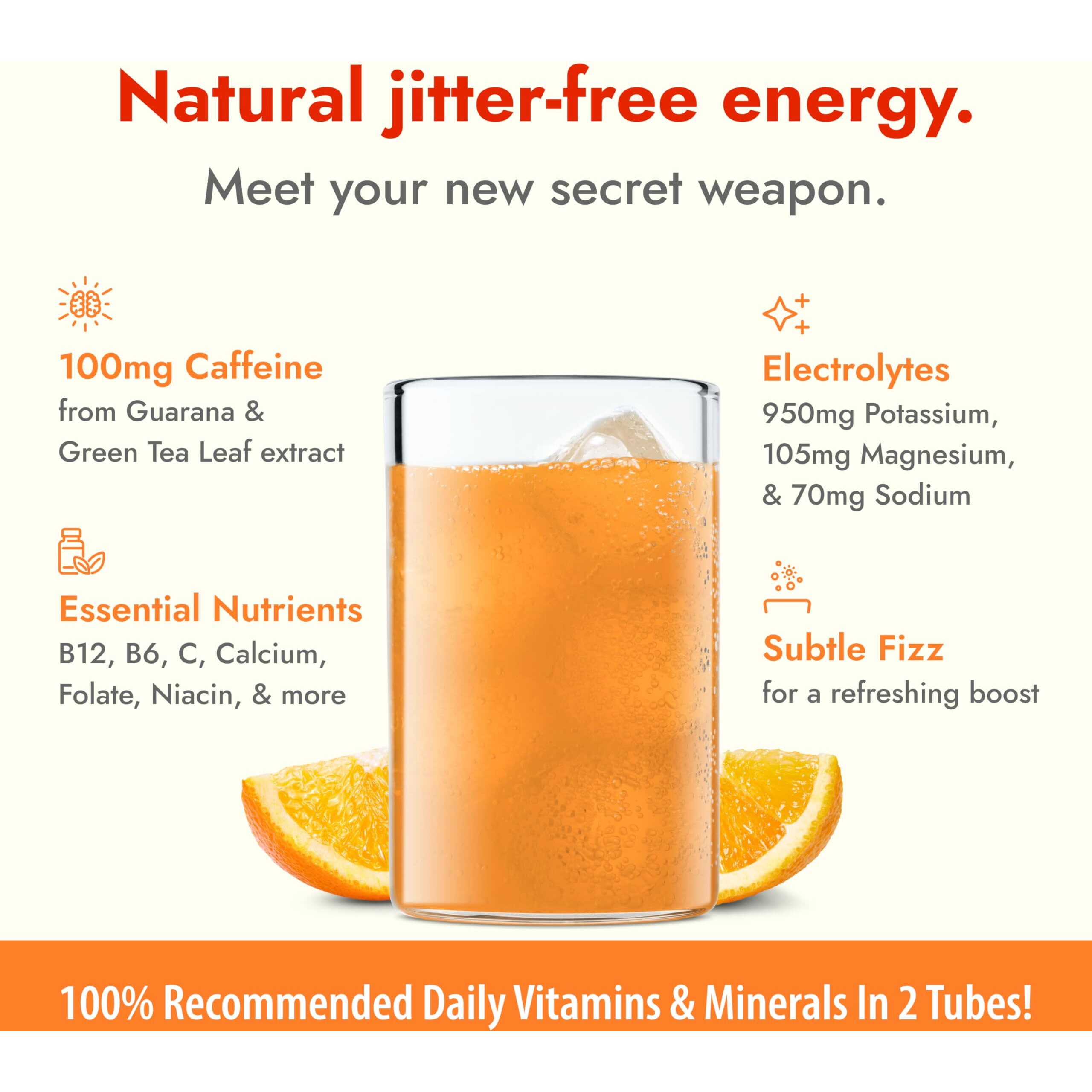 Zipfizz Daily Energy Drink Powder, Orange Soda, 12 Pack, 3-In-1 Sustained Energy, Rapid Hydration, And Essential Vitamins, Sugar-Free, Electrolyte Powder, Contains Vitamin B-12 & Antioxidants