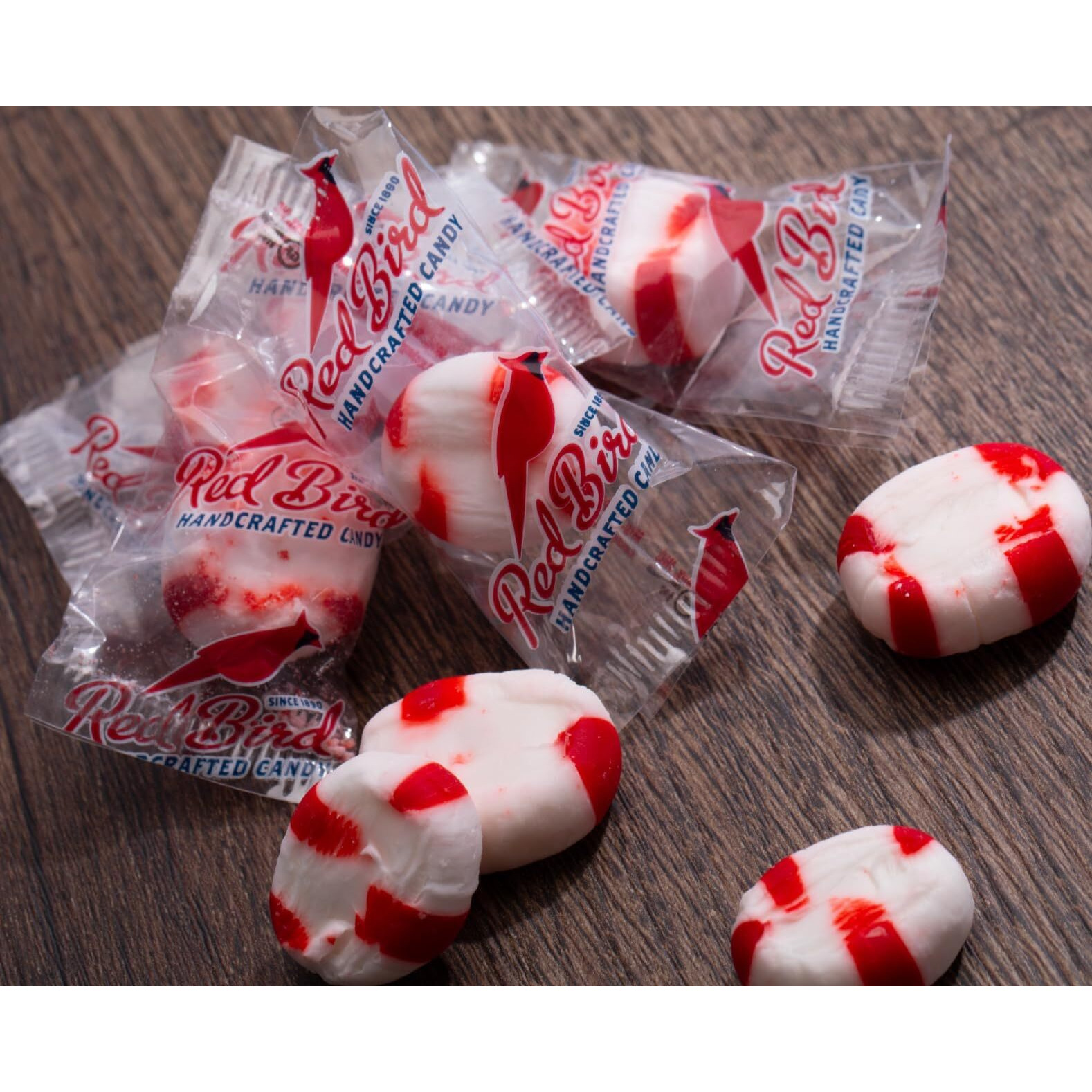 Red Bird Soft Peppermint Candy Puffs, Mints Individually Wrapped, Gluten-Free, Non-Gmo Verified, Kosher, Allergen Free 30 Oz Bag