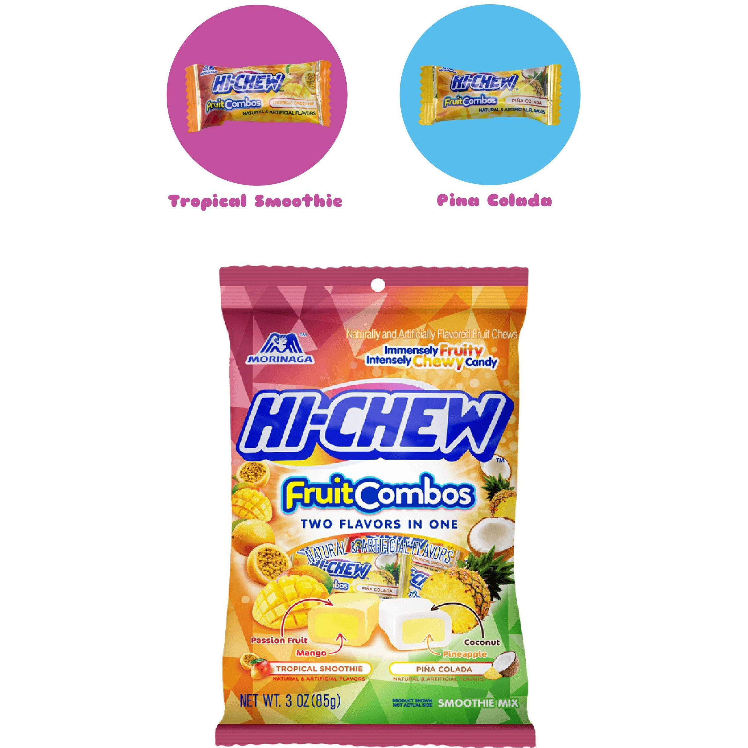 Hi Chew 6 Flavors, Bulk 165+ Pieces, 2 Pound (Hi Chew Fruit Strawberry, Mango, Green Apple, Grape, Tropical Smoothie, Pina Colada) (6 Flavors, 2 Pound)