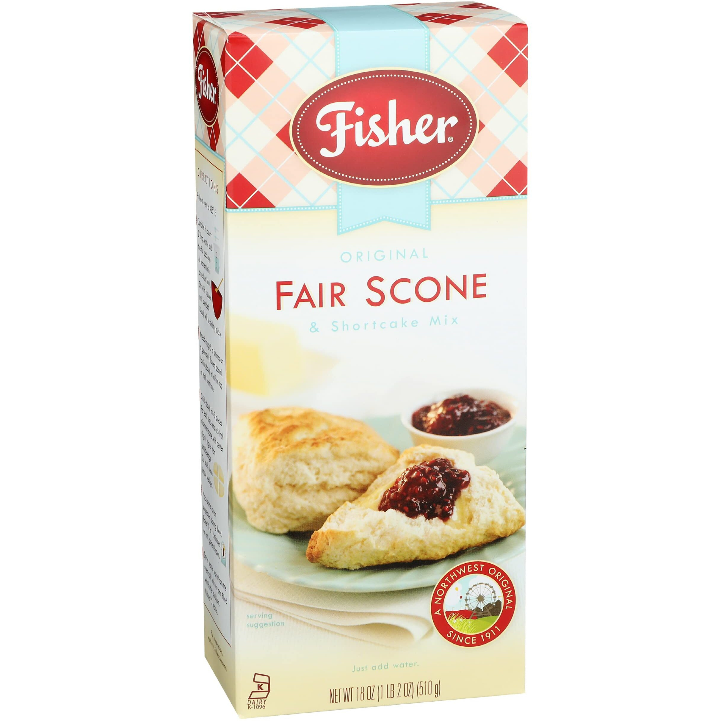 Fisher Orginial Fair Scone & Shortcake Mix, 18 Oz (Pack Of 3)