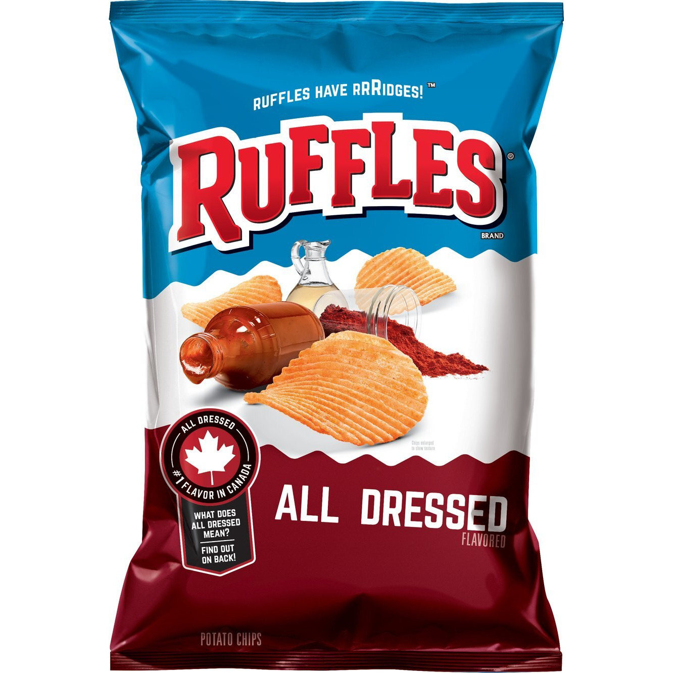 Ruffles All Dressed Ridged Potato Chips, 8.5 Ounce