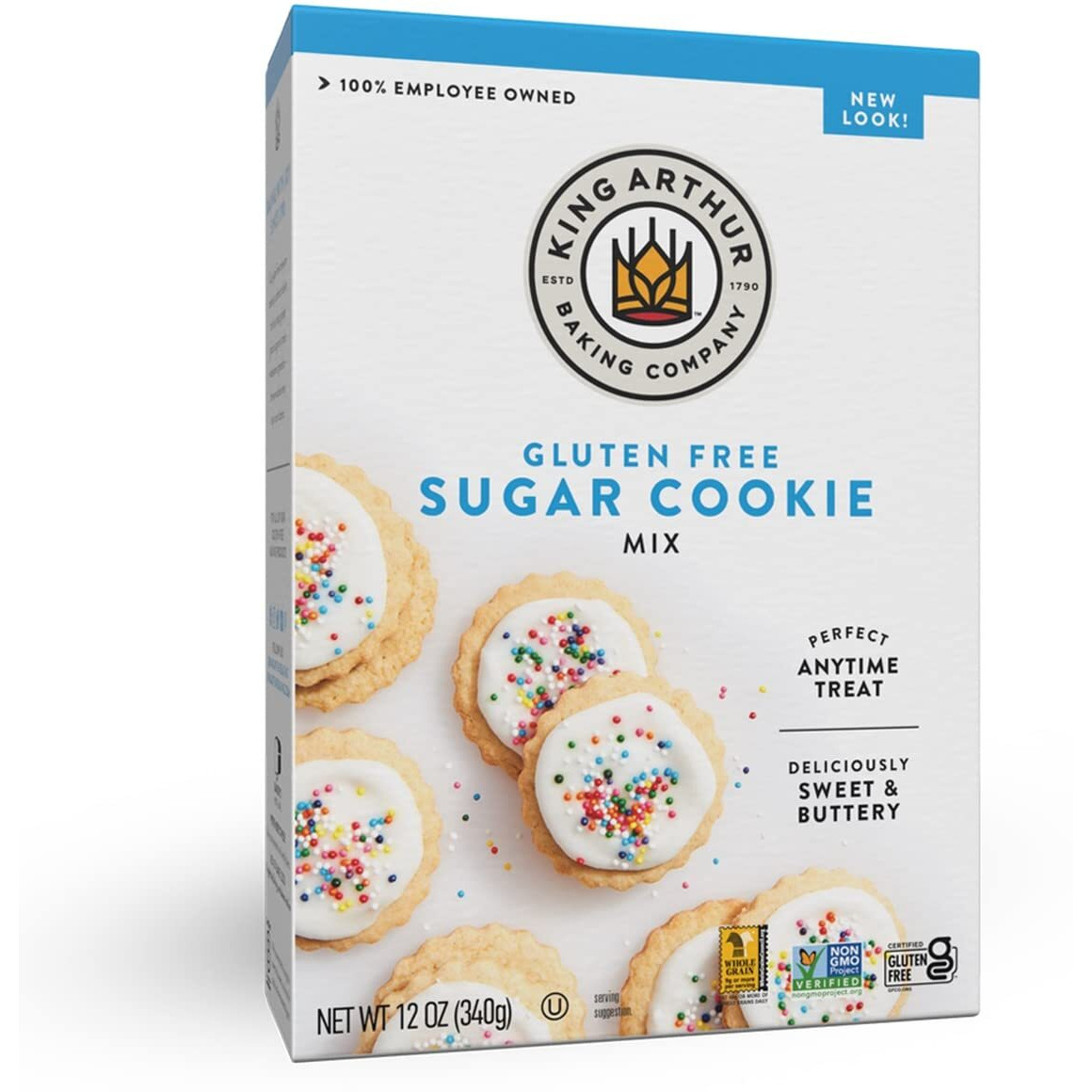 King Arthur, Gluten-Free Sugar Cookie Mix, Gluten-Free, Non-Gmo Project Verified, Certified Kosher, 12 Ounces