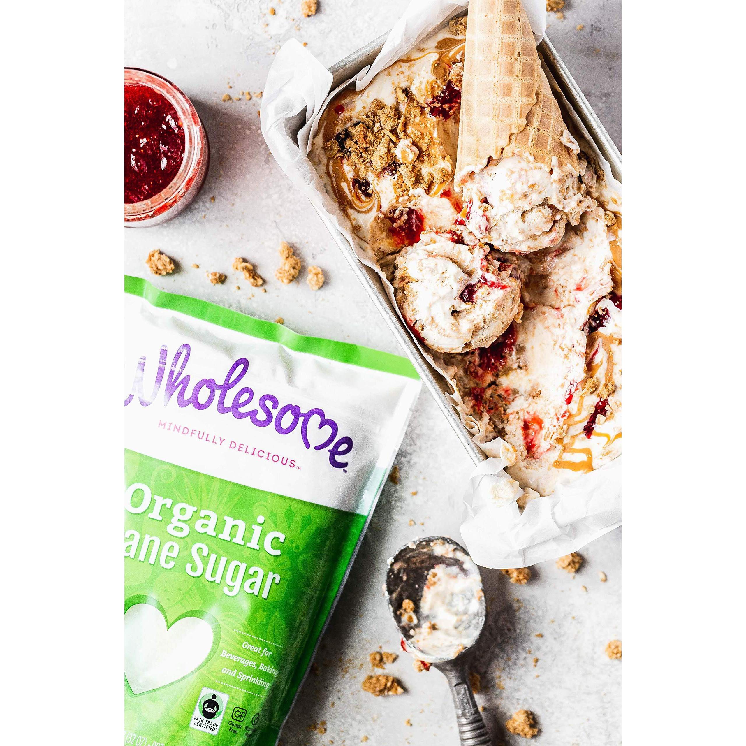 Wholesome Sweeteners Organic Cane Sugar, Fair Trade, Non Gmo & Gluten Free, 2 Lb, Pack Of 12