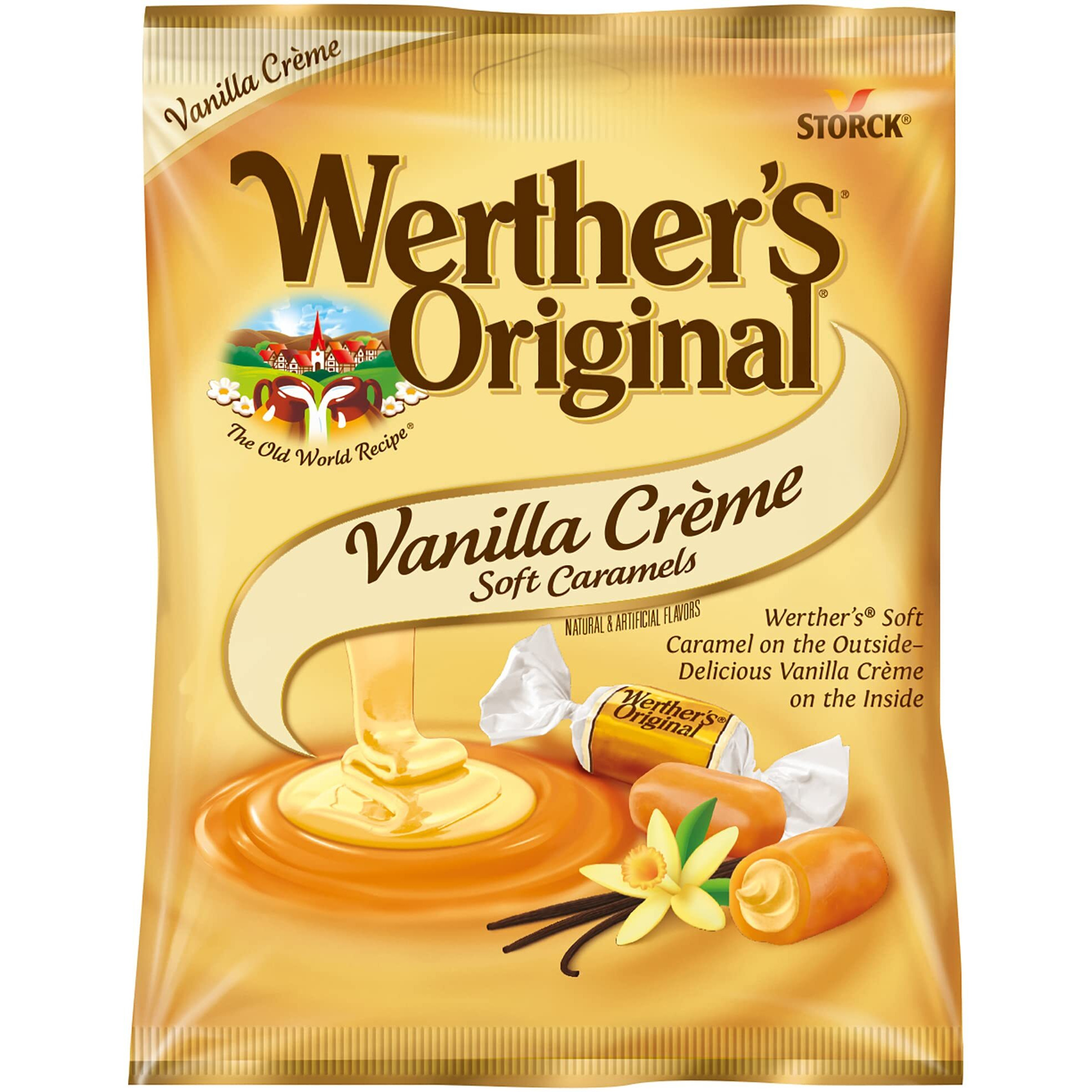 Werther's Original Soft Vanilla Crme Caramel Candy, 2.22 Ounce (Pack Of 12)