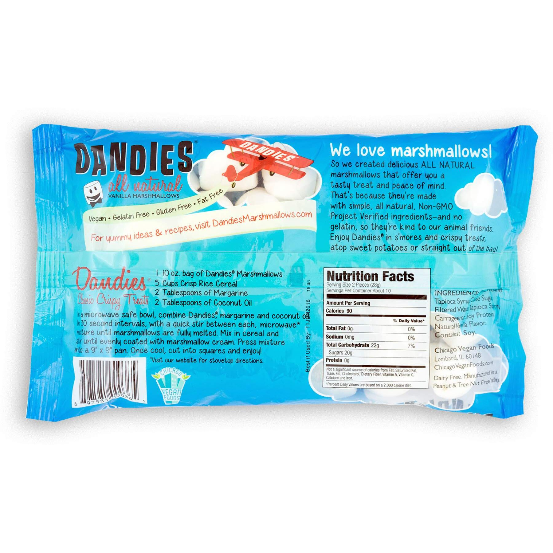 Dandies Vegan Marshmallows, 10 Ounce (Pack Of 3)
