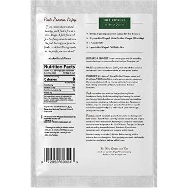 Mrs. Wages Dill Pickles Quick Process Mix, 6.5 Oz Pouch (Value Pack Of 6)