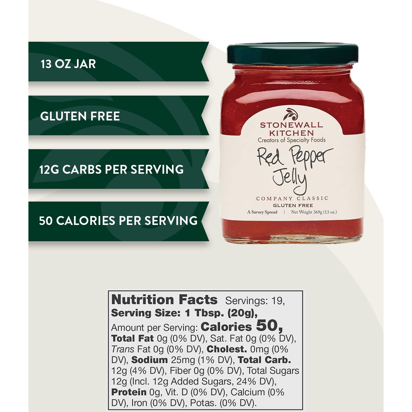Stonewall Kitchen Red Pepper Jelly, 13 Oz. (Pack Of 2)