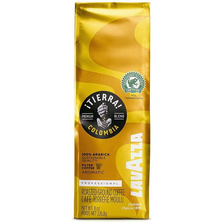 Lavazza Tierra Colombia 100% Arabica-Filter Authentic Italian, Blended And Roated In Italy, Fruity Aroma With A Balanced Body-Filter Resulting In Notes Of Grapefruit, Red Fruits, Bergamot & Honey