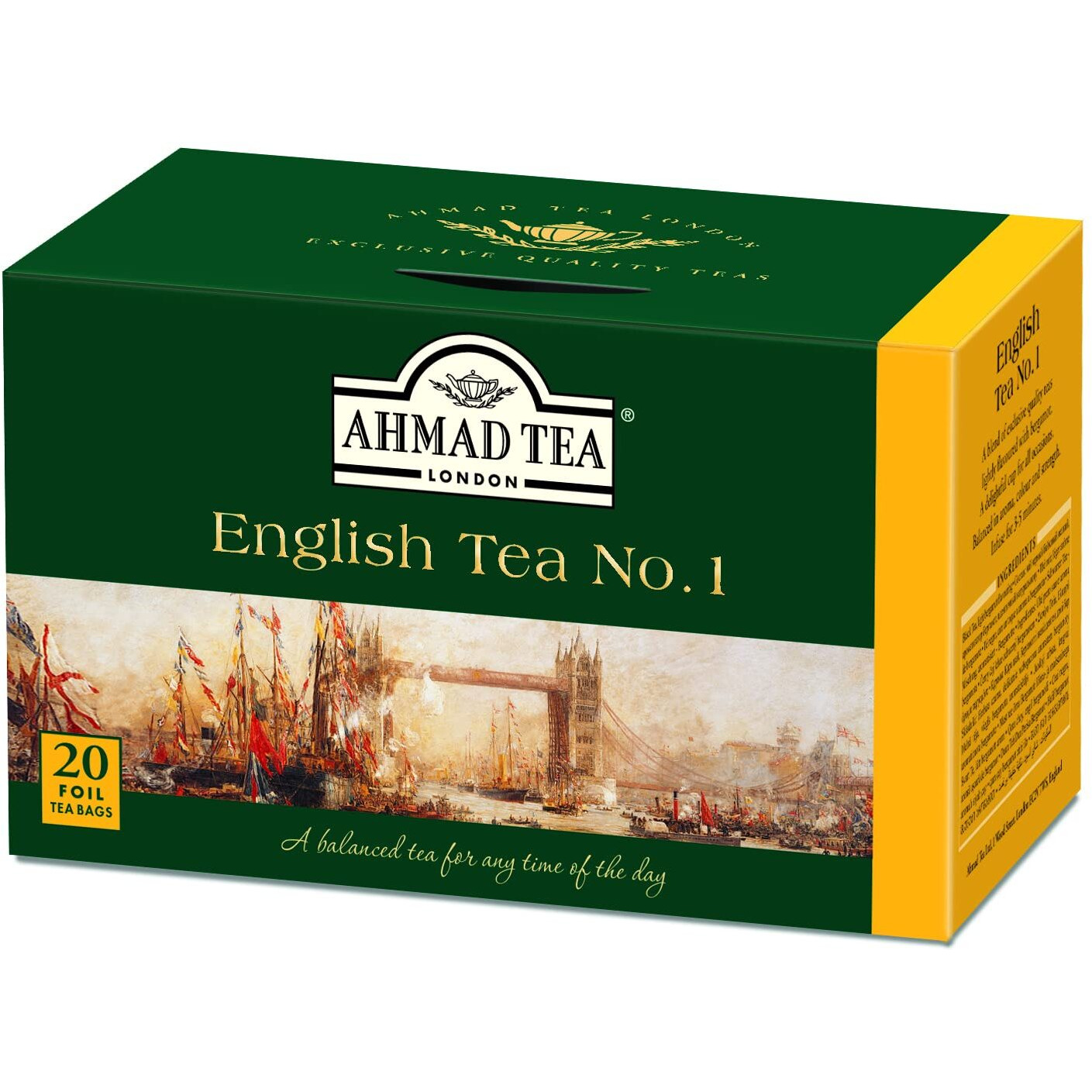 Ahmad Tea English Tea No.1, 20 Count, 1.4 Oz (Pack Of 6)