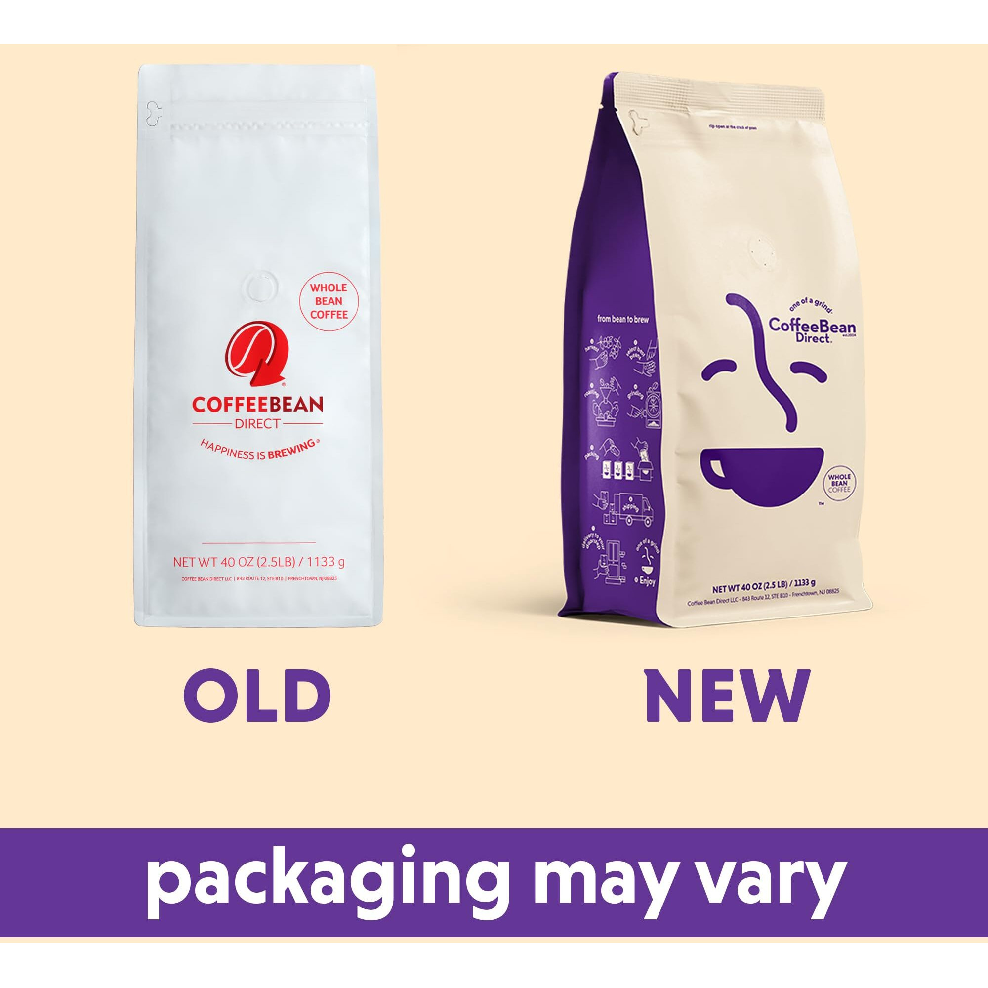 Coffee Bean Direct Sea Salt Caramel Mocha Flavored, Whole Bean Coffee, 2.5-Pound Bag