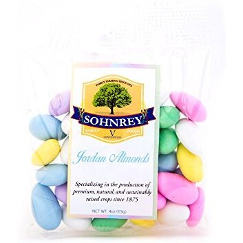 Jordan Almonds Wedding Holiday Party Favor Candies In Colorful Assorted Pastel Mix 12-Pack Of 4 Oz Bags By Sohnrey Family Foods