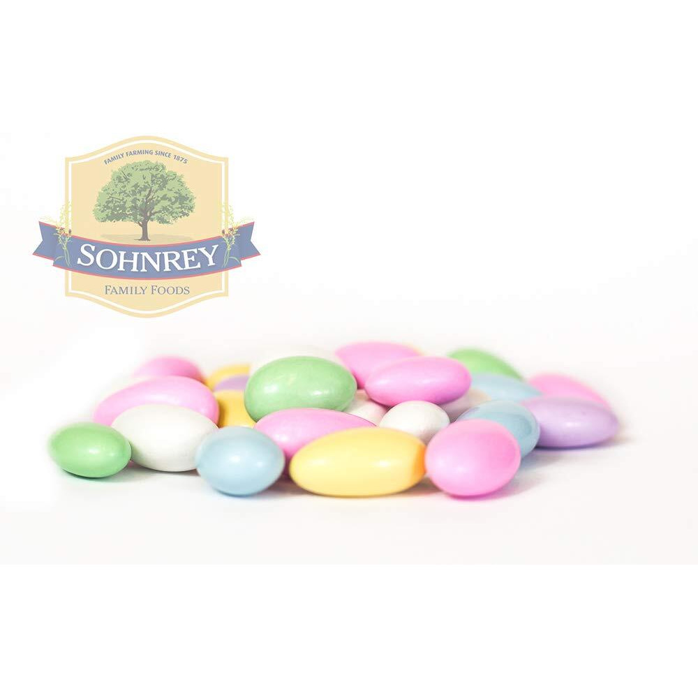 Jordan Almonds Wedding Holiday Party Favor Candies In Colorful Assorted Pastel Mix 12-Pack Of 4 Oz Bags By Sohnrey Family Foods