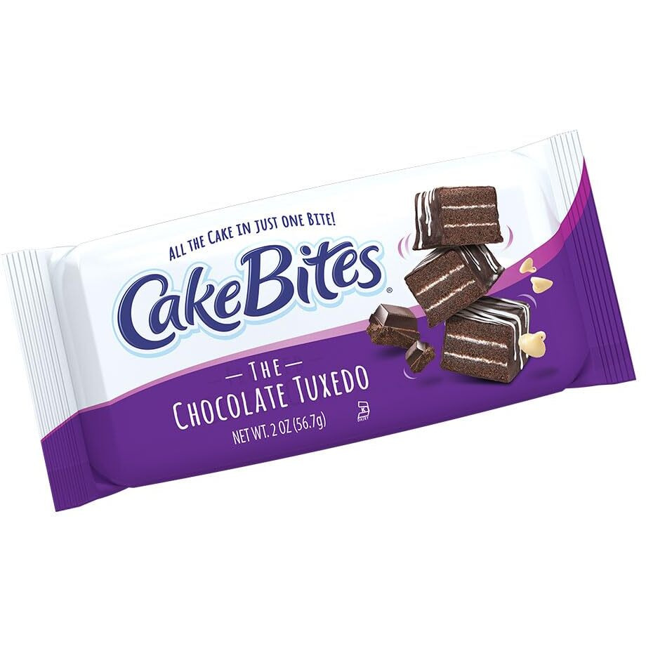 The Original Cakebites By Cookies United, Grab-And-Go Bite-Sized Snack (Chocolate Tuxedo, 2 Ounce (Pack Of 4)