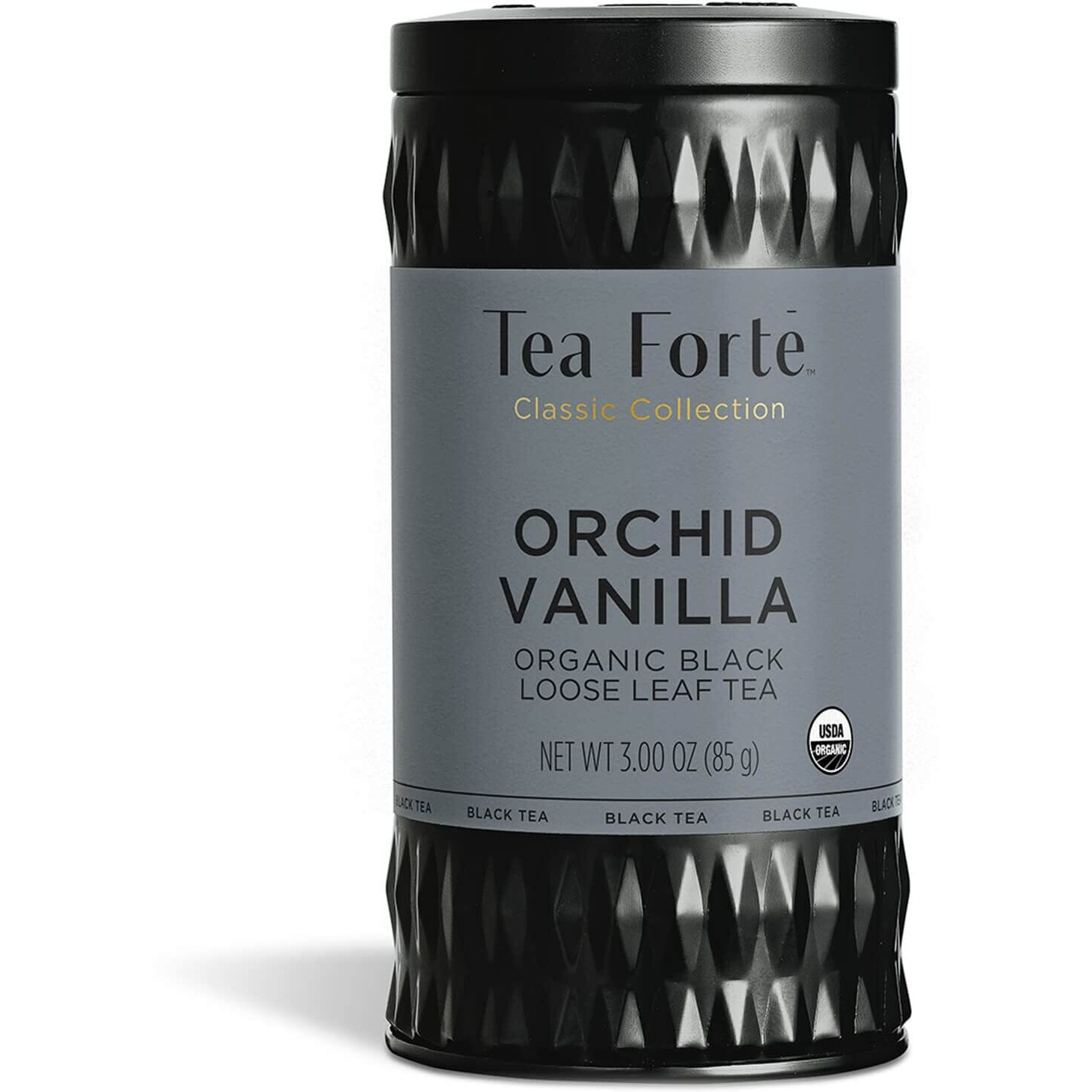 Tea Forte Organic Black Tea Orchid Vanilla, 3.53 Ounce Loose Leaf Tea Canister