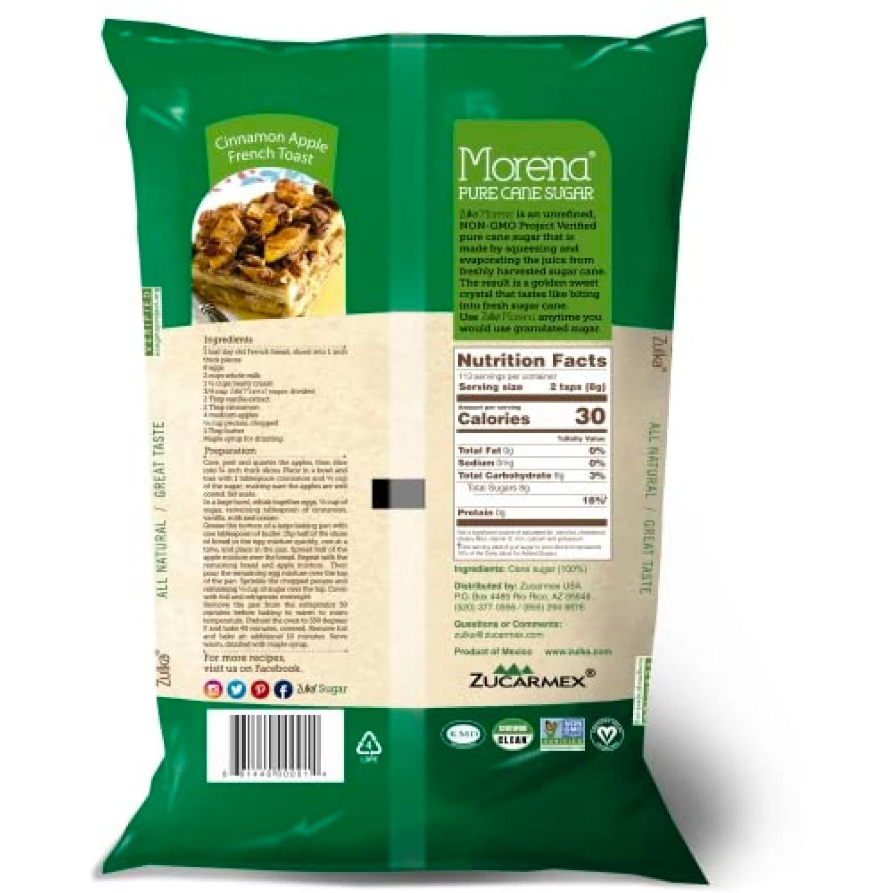 Zulka Azucar Morena Pure Cane Sugar 2Lb