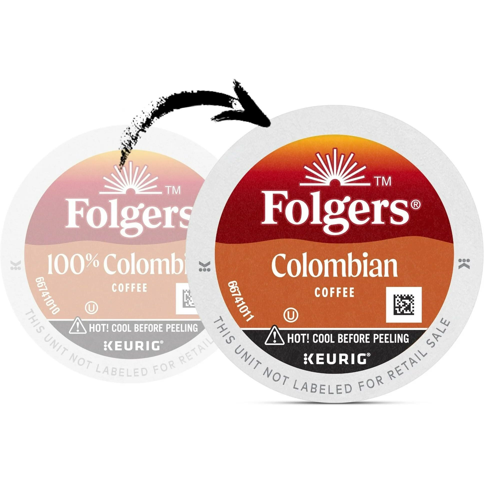 Folgers Colombian Coffee, Medium Roast, Keurig K-Cup Pods 48 Count