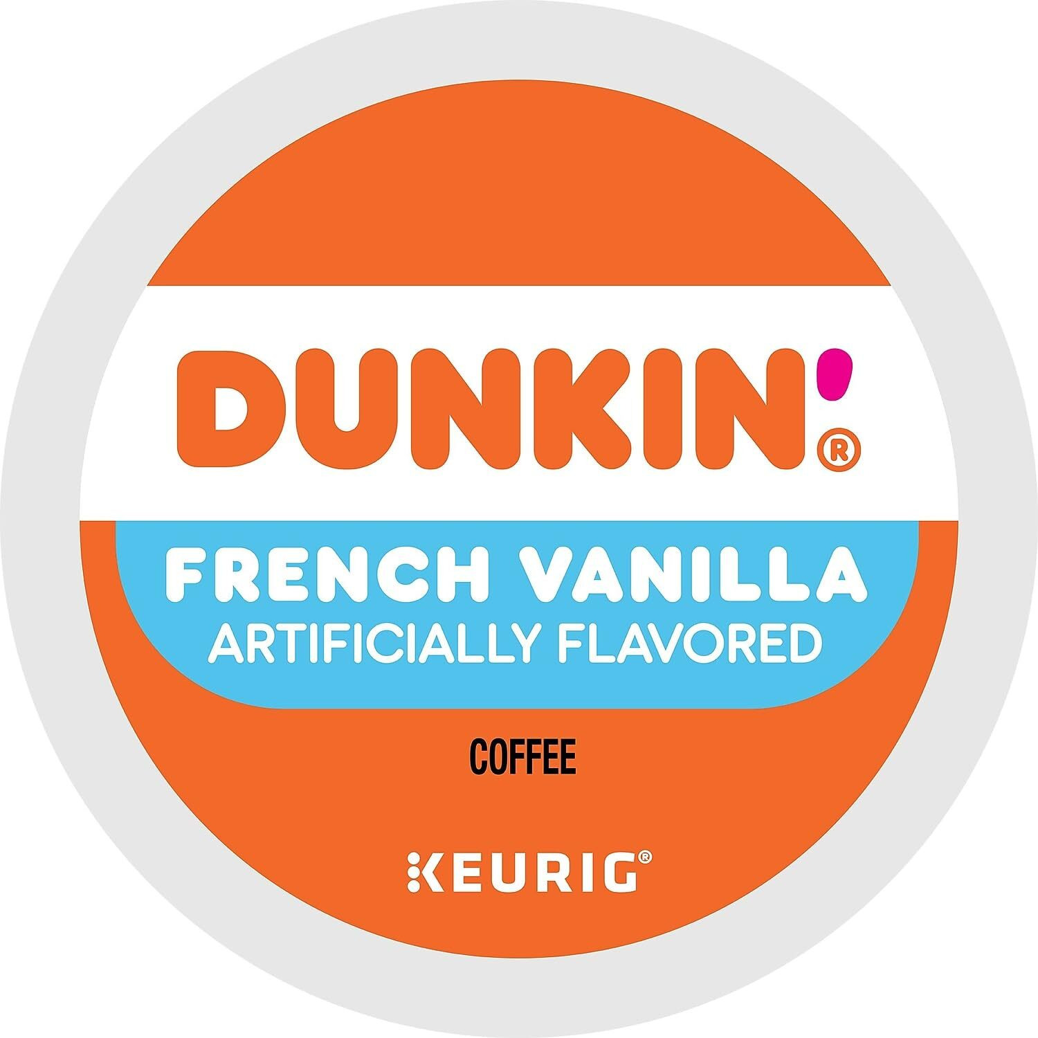 Dunkin' French Vanilla Flavored Coffee, 22 Keurig K-Cup Pods
