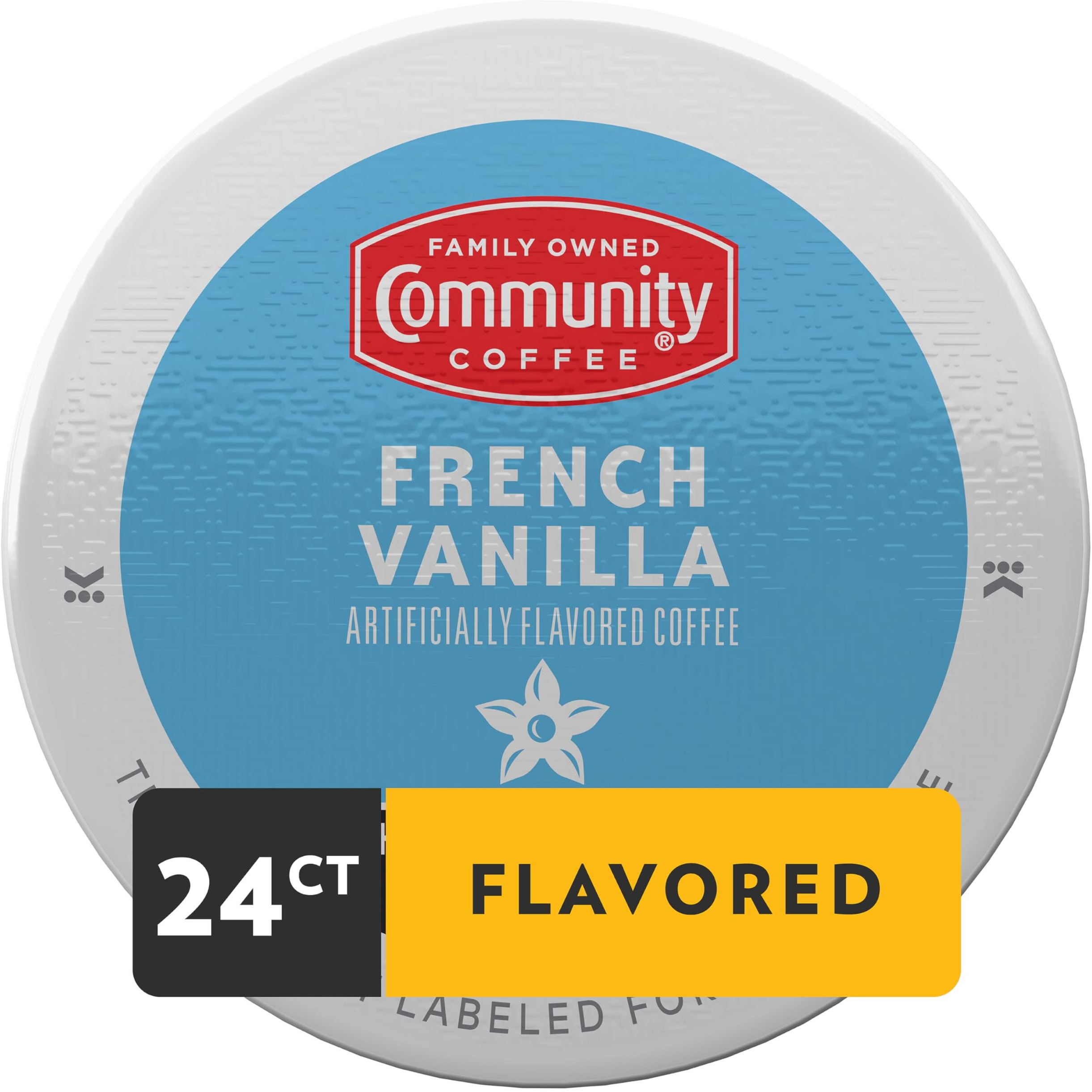 Community Coffee French Vanilla Flavored 24 Count Coffee Pods, Medium Roast, Compatible With Keurig 2.0 K-Cup Brewers, 24 Count (Pack Of 1)